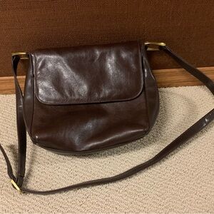 Vintage Coletta Genuine Leather Women’s Shoulder Bag. Brown.